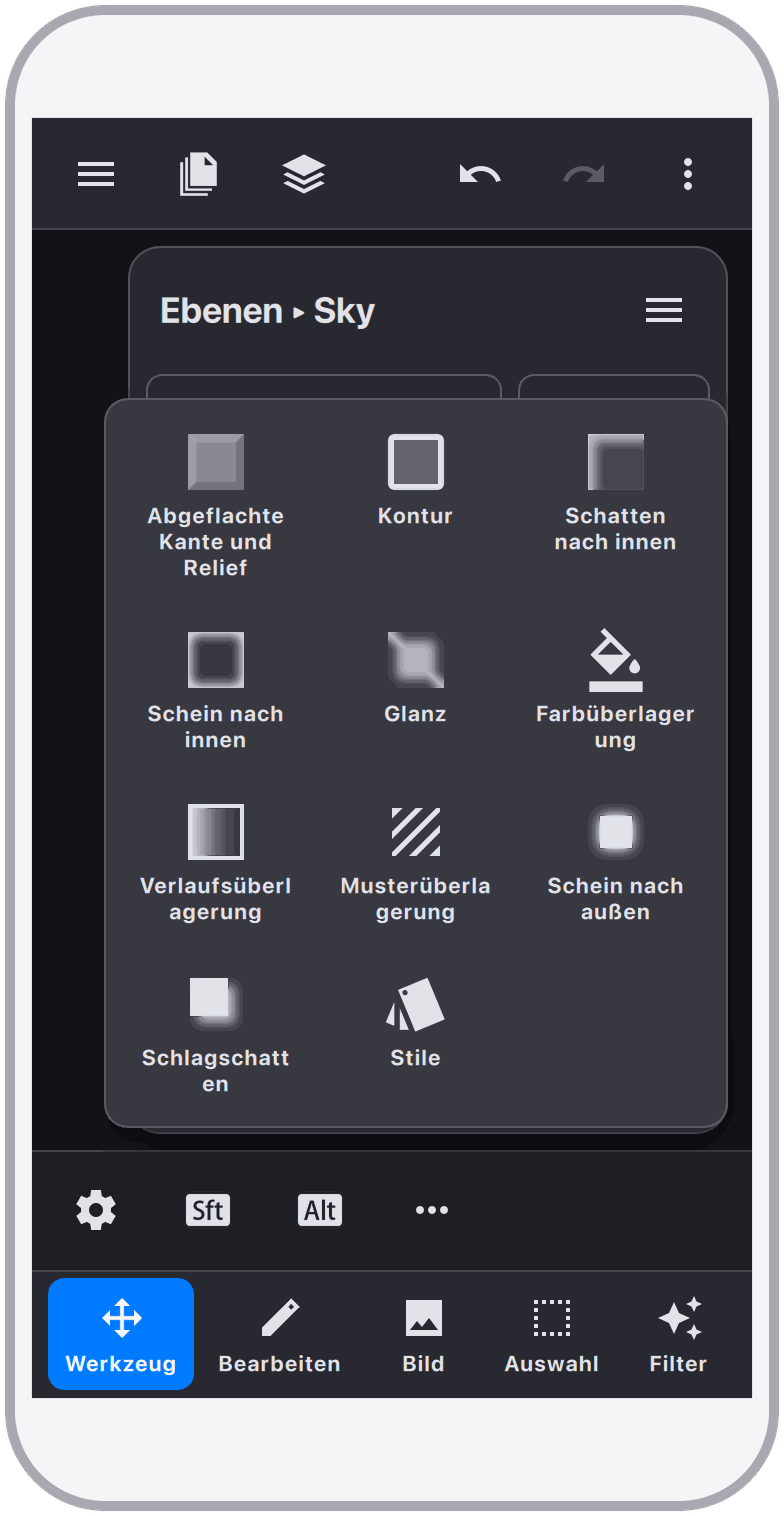Reiche Stil-Effekte